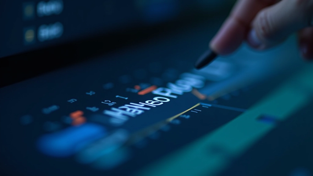 Timeline de software mostrando keyframes de animação de texto com duração em segundos e curva de easing